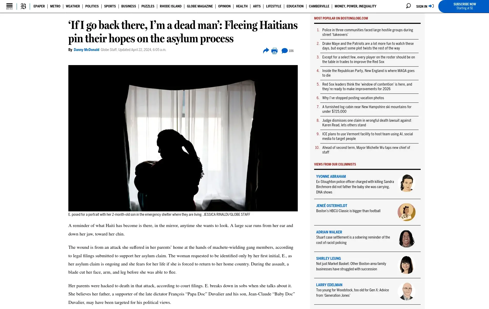 ‘If I go back there, I’m a dead man’: Fleeing Haitians pin their hopes on the asylum process