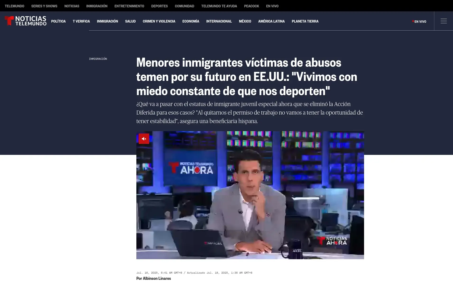Menores inmigrantes víctimas de abusos temen por su futuro en EE.UU.: “Vivimos con miedo constante de que nos deporten”